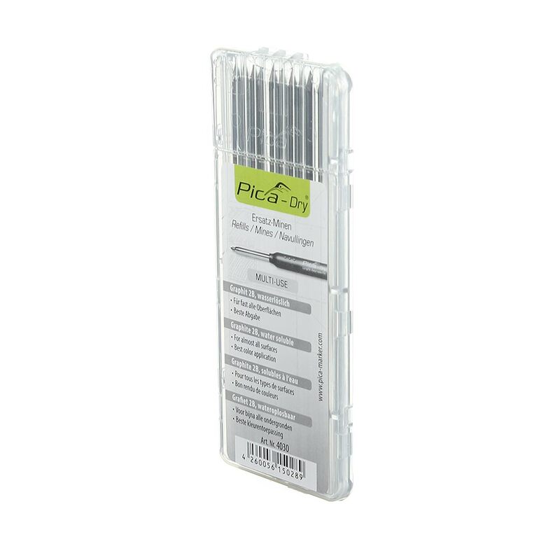 Pica Marker 4030 | Dry Marker Refills Graphite 10 Pack For Designers