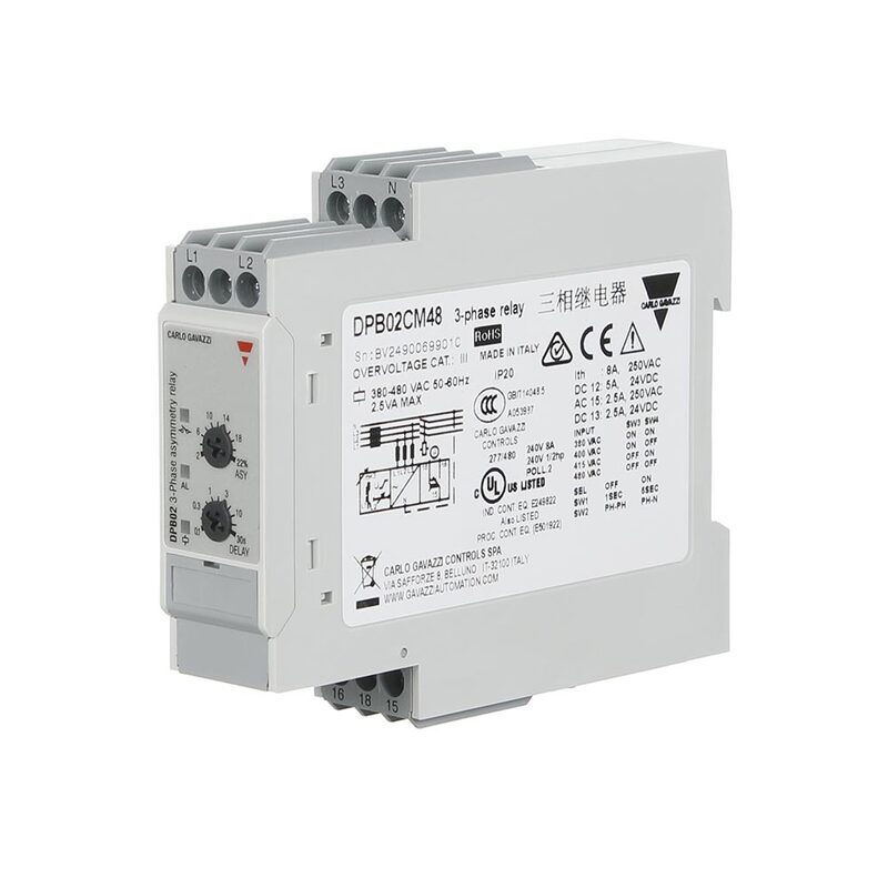 CARLO GAVAZZI DPB02CM48 | 3- Phase Phase Sequence/Loss