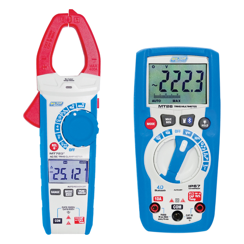 Major Tech MTCK2 Electricians Starter Kit | MT723 Clamp Meter & MT26 ...