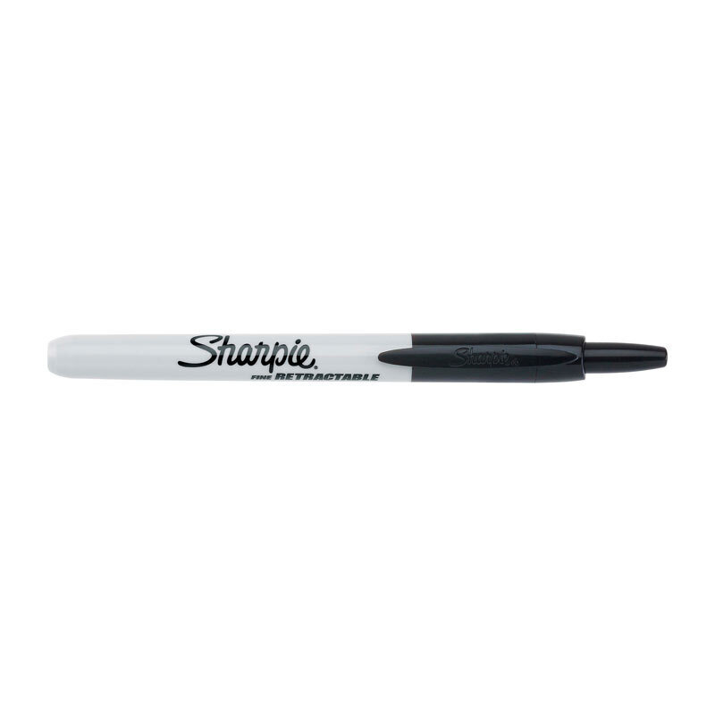 Sharpie SH36701 | Retract Fine Point Black Permanent Marker | Tip Size ...