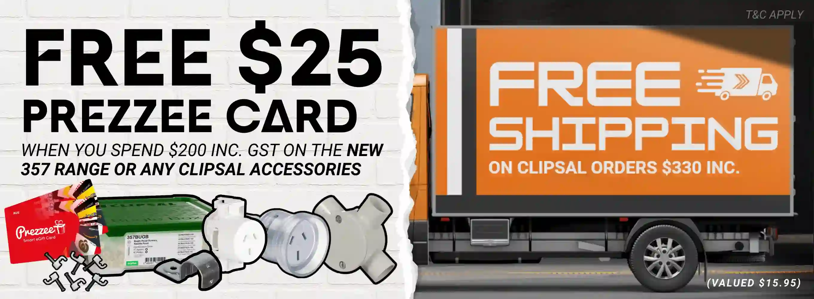 Clipsal March Promos | $25 Prezzee & Free Shipping