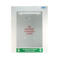 CardiACT DEFIB-005 | Metal Defib Cabinet Suits Most AED'S | White