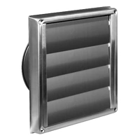 Kensington GVSS150 | Stainless Steel 150mm Gravity Vent W/ Mesh Insert | Silver