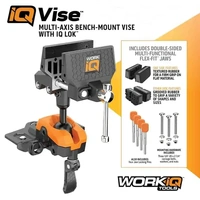 Work IQ IQVISE | 360° Articulating Bench Vice With 4 IQ Connect Ports | 176.3 Nm