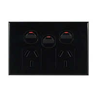 CSG POD10XB-L | GEO 10A Double Power Point with Extra Switch | Black