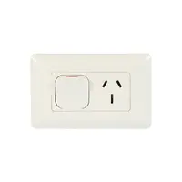 Tesla TESGPO115LD | Single Large Switch GPO 15A | White