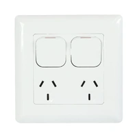 Tesla TESGPO2LDX | Double Large Switch GPO 10A | White