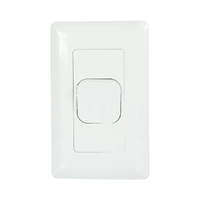 Tesla TESSW1VLD | 1 Gang Vertical Large Light Switch 16Amp | White