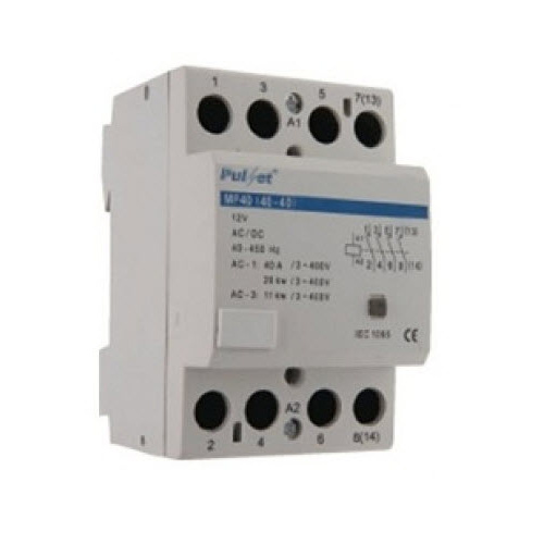 Modular Contactor 4 Pole 32amp 12v Mf4 32 12 Pulset