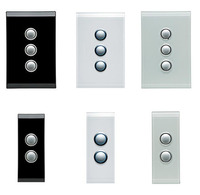 Complete Clipsal Saturn Light Switches inc LED Mechanisms image